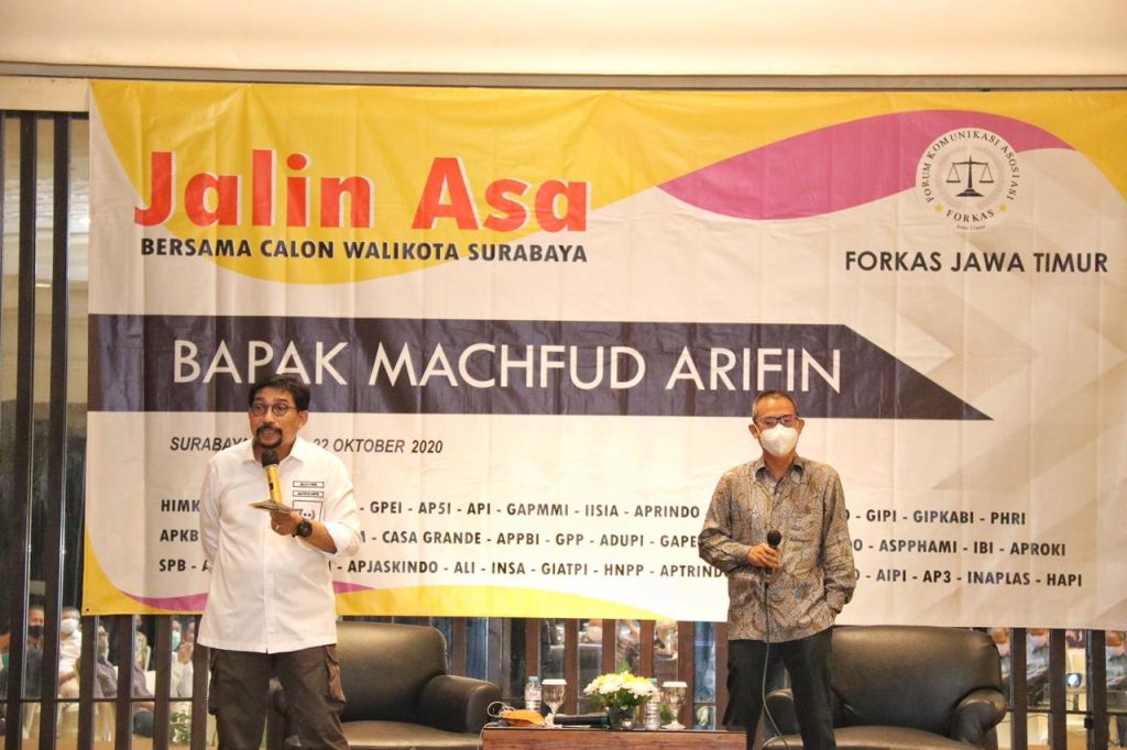 Kegiatan Forum Komunikasi Asosia (Forkas) Jawa Timur dihadiri Machfud Arifin