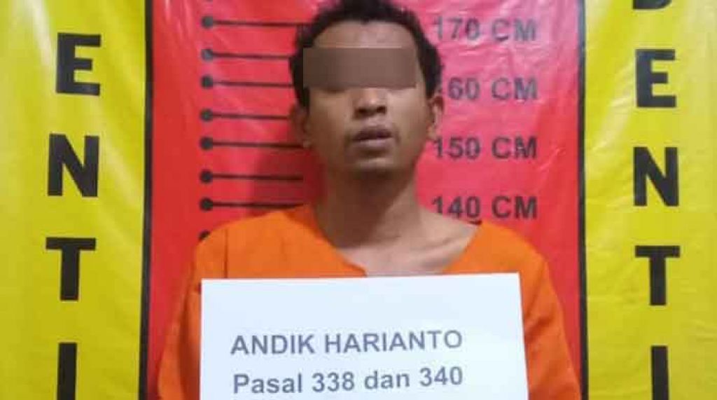 Pelaku pembunuh yang ditangkap polisi