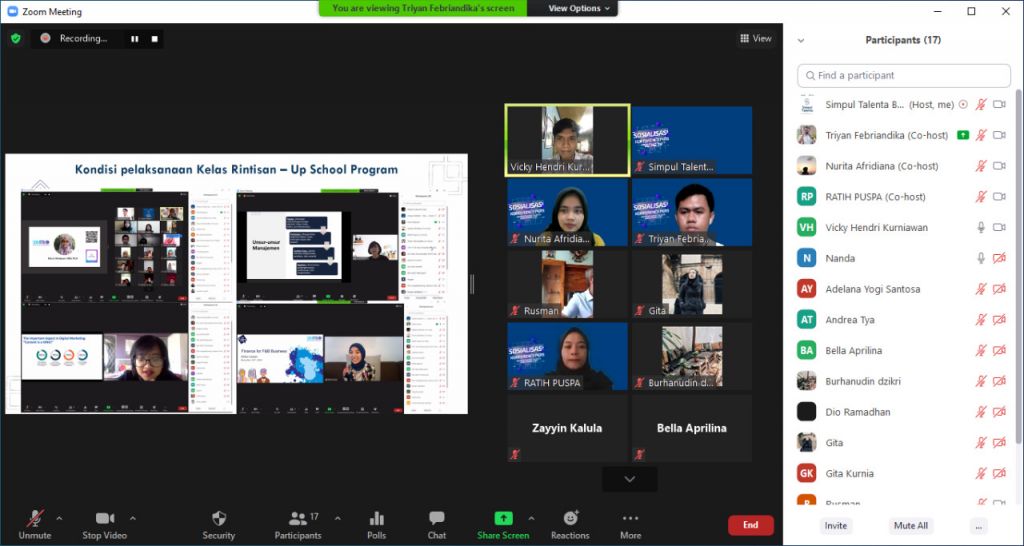 Program yang digelar secara virtual