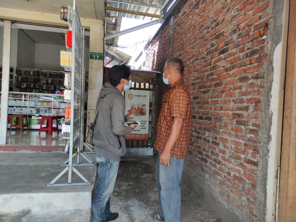 Rumah terduga teroris di Sidoarjo.