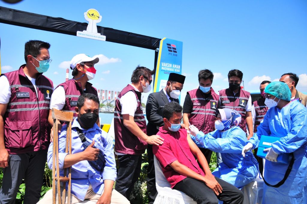 Gelar Vaksinasi Massal, HIPMI Sasar Masyarakat Pesisir dan Disabilitas