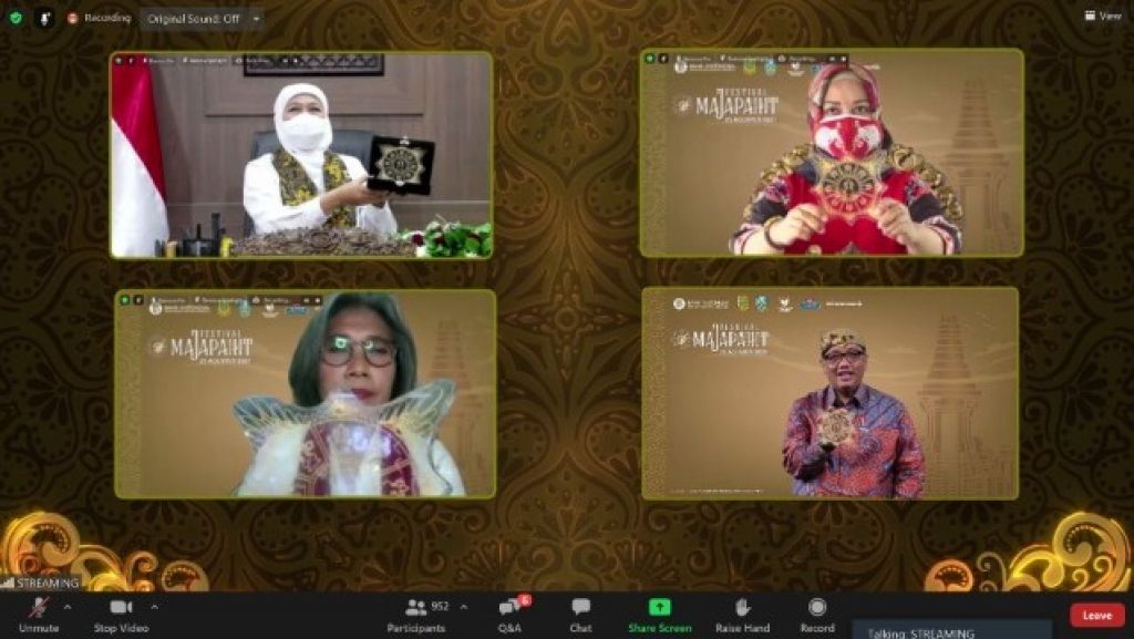 Launching festival Majapahit 2021 secara virtual