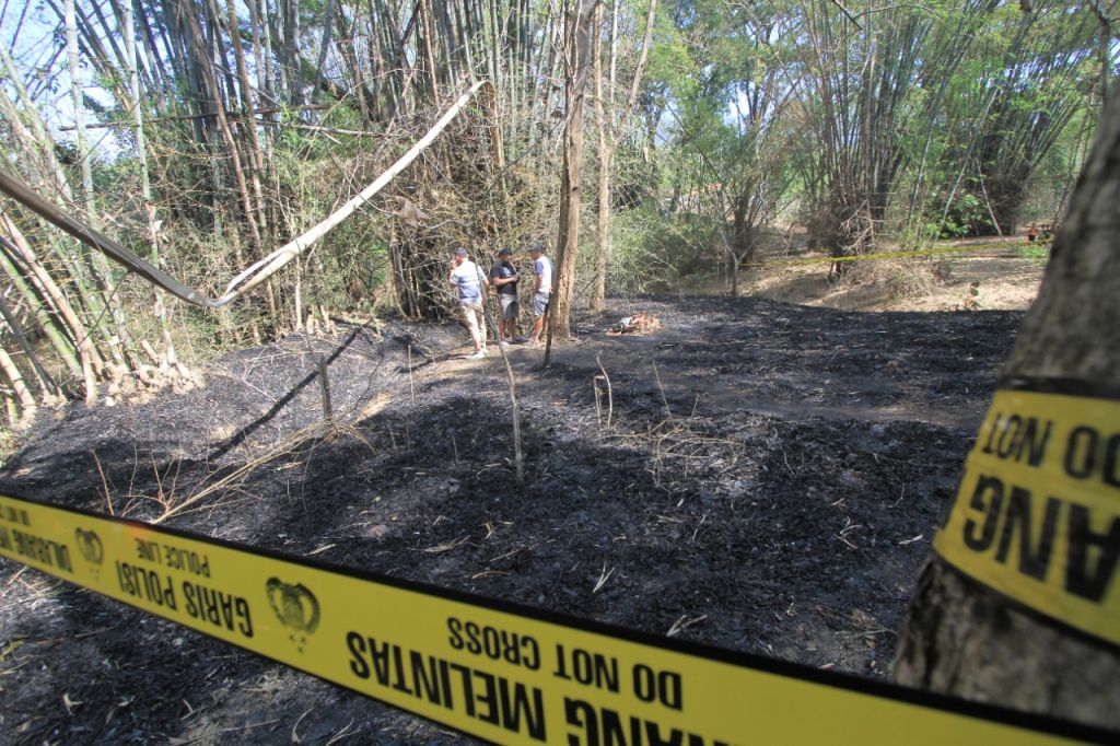 Lokasi penemuan korban di Desa Wringinanom, Kabupaten Ponorogo.
