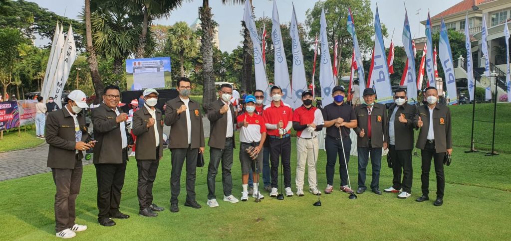 Turnamen Golf Piala Gubernur dalam rangka HUT Pemprov Jawa Timur.