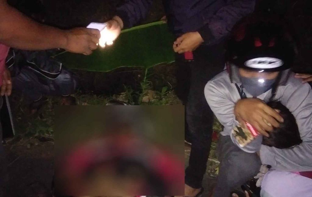 Korban tewas setelah menabrak tumpukan batu di pinggir jalan