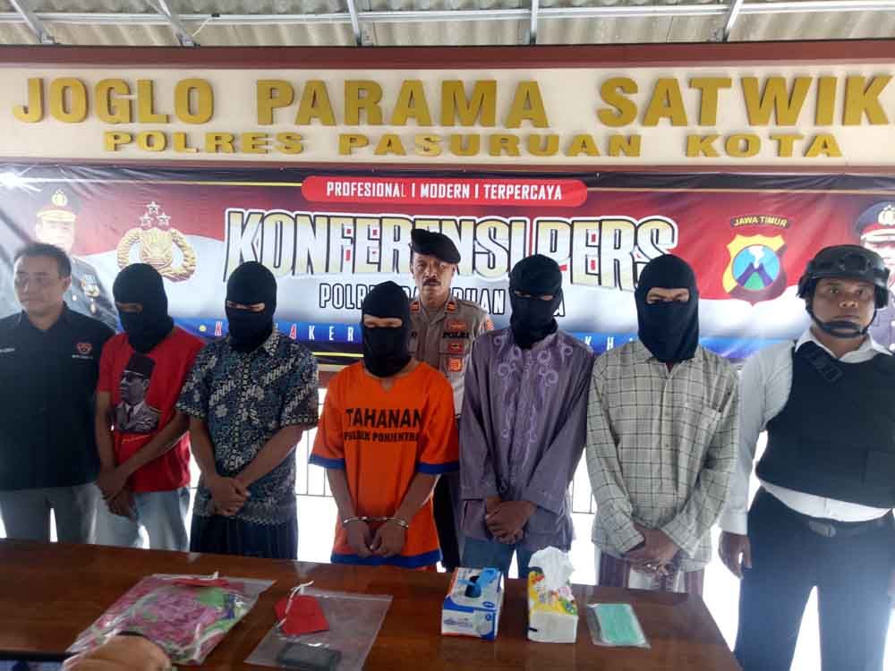 Suami jual istri dan rekan kerja yang ditangkap Polres Pasuruan Kota