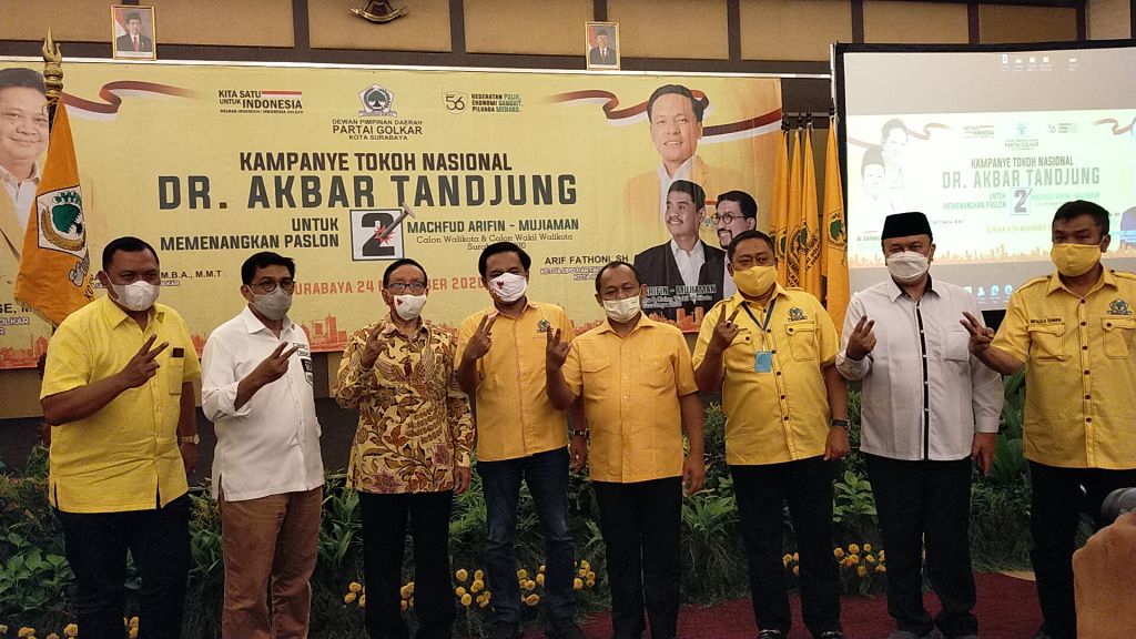Golkar Sebut Jalan Machfud Arifin-Mujiaman ke Balai Kota Semakin Dekat