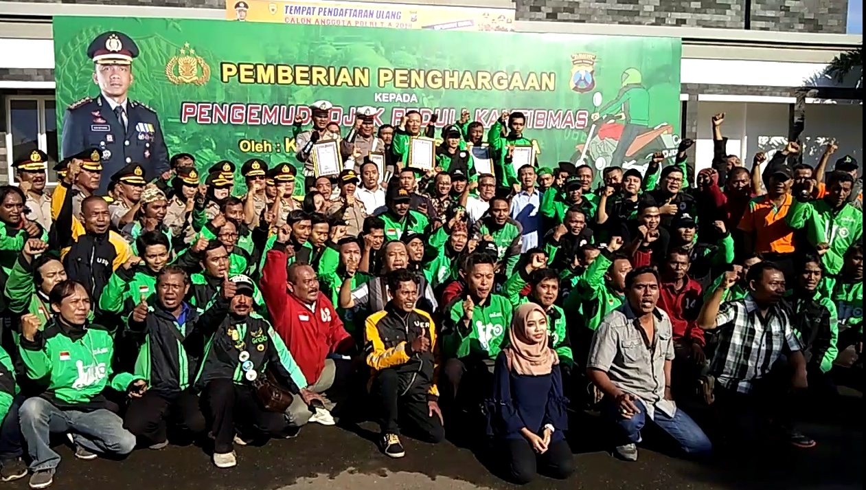 Polrestabes Surabaya Deklarasikan Ojek Peduli Kamtibmas