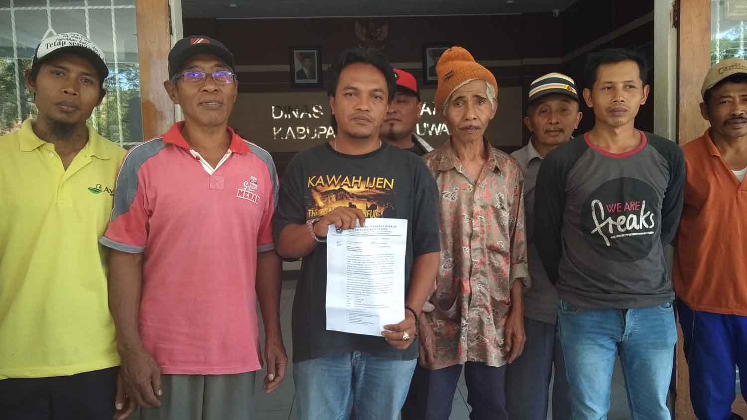 Soal Lahan, Serikat Tani Tagih Janji Dinas PU Pengairan Banyuwangi