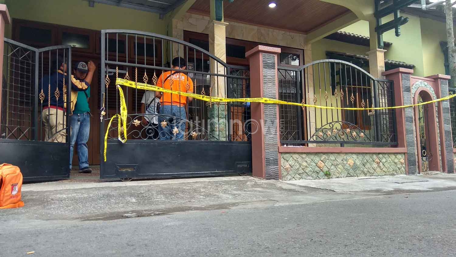 Polisi gelar Pra Rekonstruksi pembunuhan./Foto: CF Glorian.