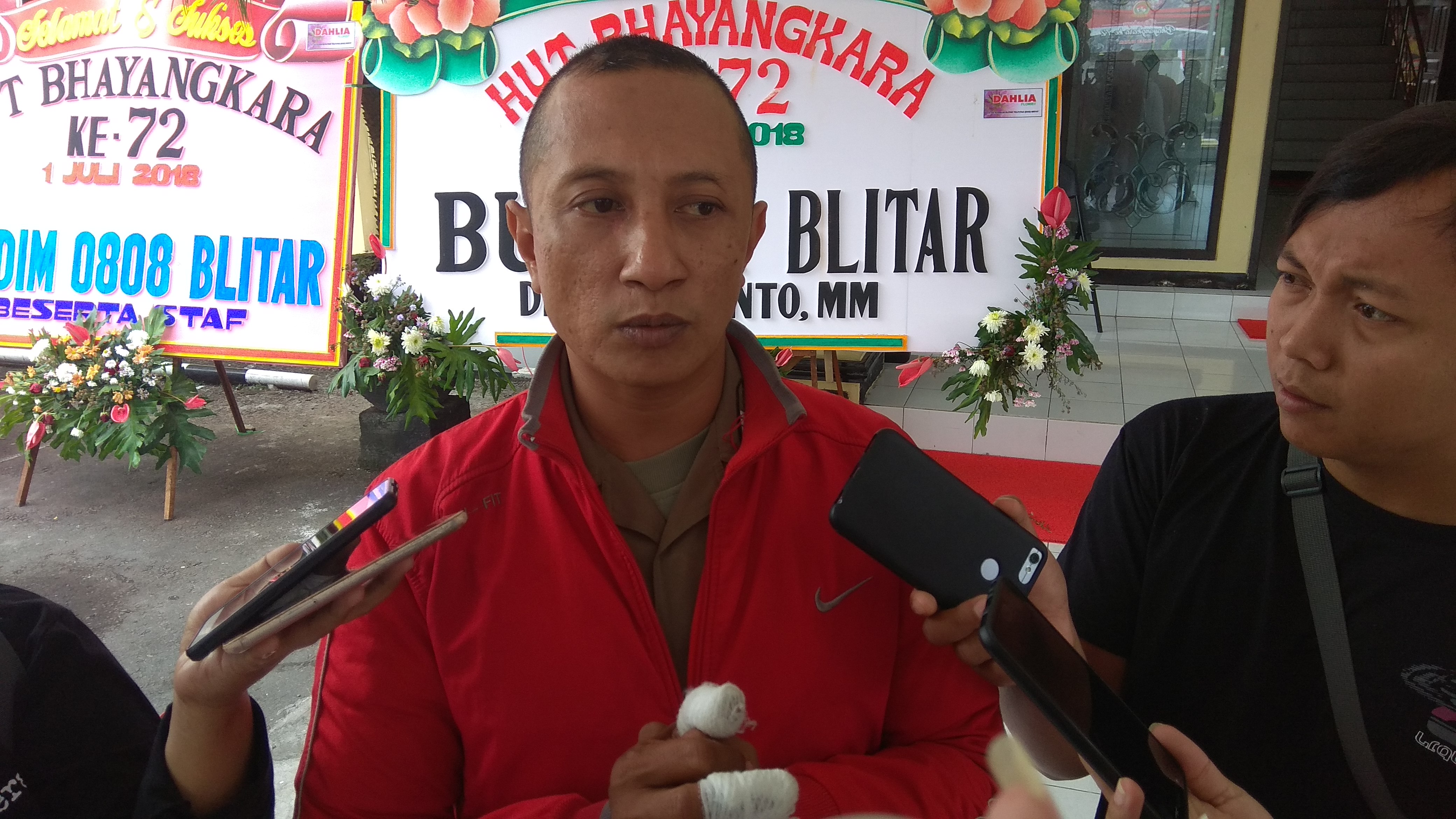 Iwan Sugianto di Mapolres Blitar.