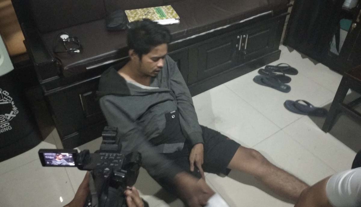 Tersangka Moch Iqshan.