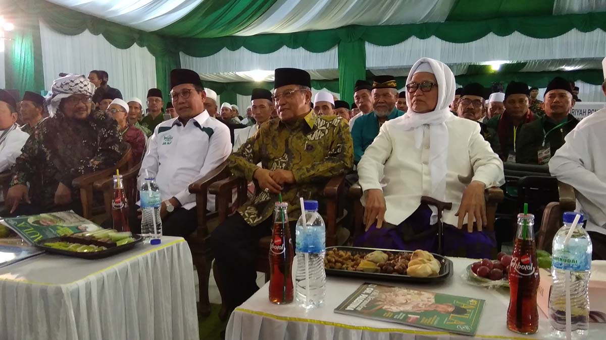 ketua umum PBNU Said Aqil Siradj saat menghadiri pembukaan Konferwil NU Jatim

