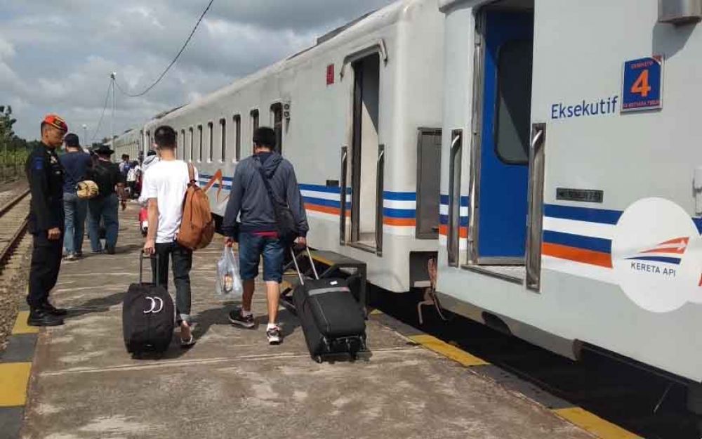 Penumpang kereta api di Banyuwangi