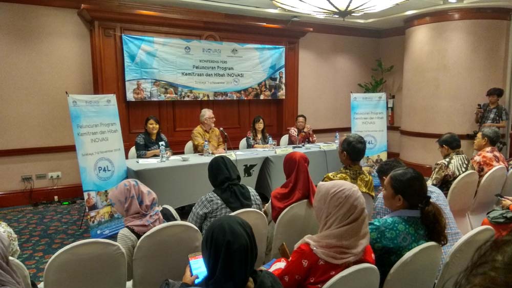 Pemerintah Australia bekerjasama dengan Kementerian Pendidikan dan Kebudayaan (Kemendikbud), meluncurkan "Program Kemitraan dan Hibah" bertajuk lNOVASI