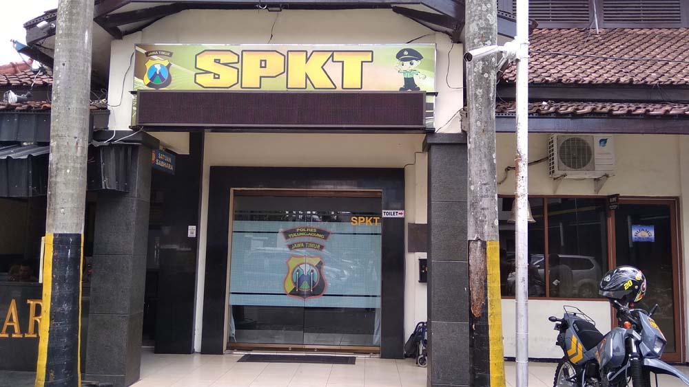 Korban melapor ke ruang SPKT Polres Tulungagung.