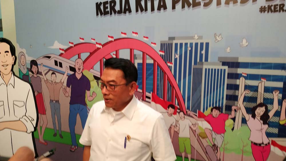 Kepala Staf Kepresidenan Moeldoko saat berada di Universitas Brawijaya (Avirista Midaada / Jatimnow.com) 