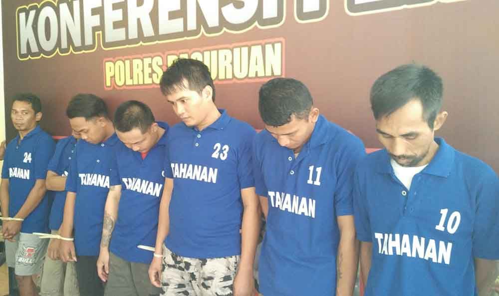 Edarkan Sabu di Tempat Wisata Pasuruan, Tujuh Pelaku Ditangkap