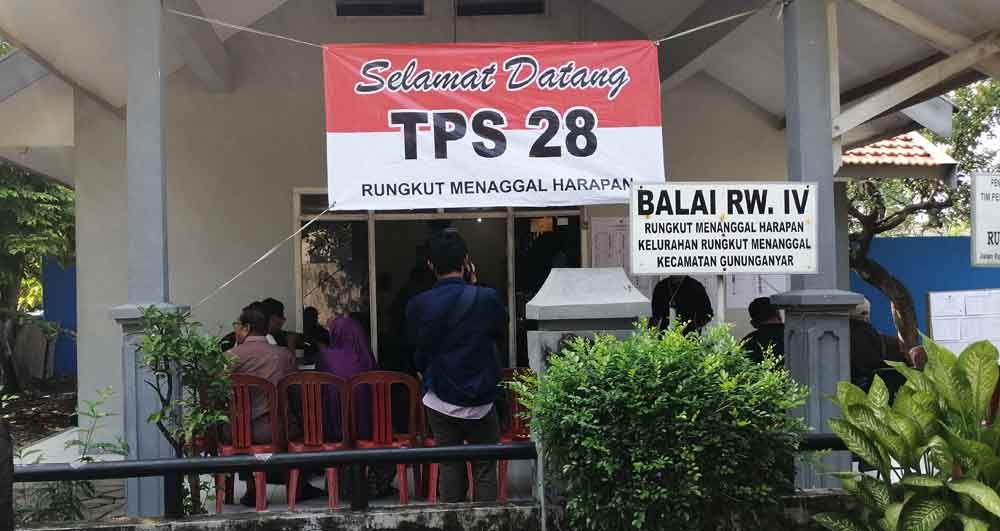 TPS 28 Surabaya tempat coblosan ulang