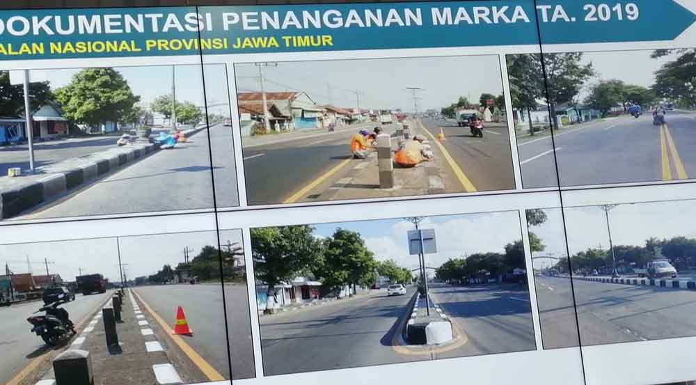 Lokasi jalan nasional di Jatim