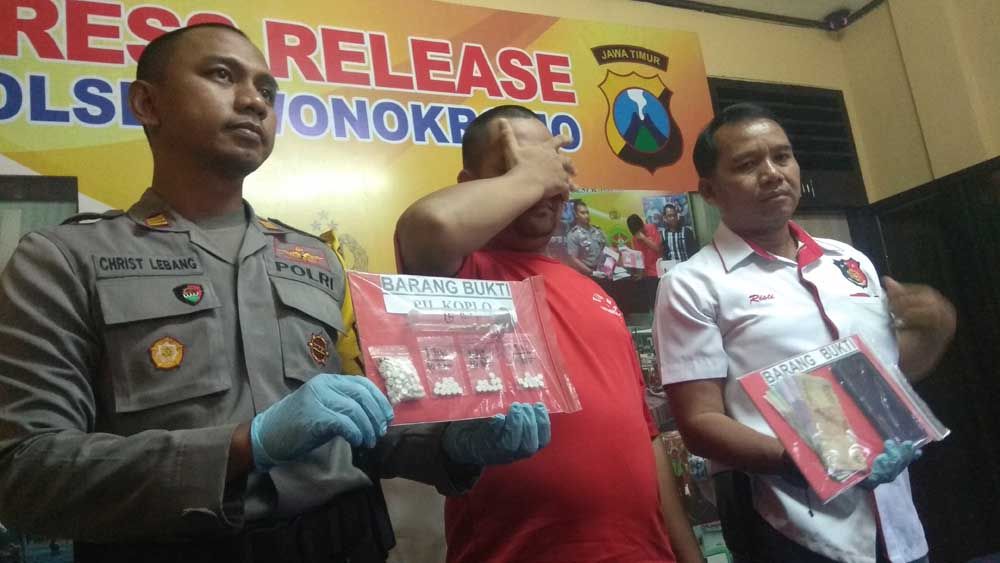 Slamet yang edarkan pil dobel L diciduk Polsek Wonokromo