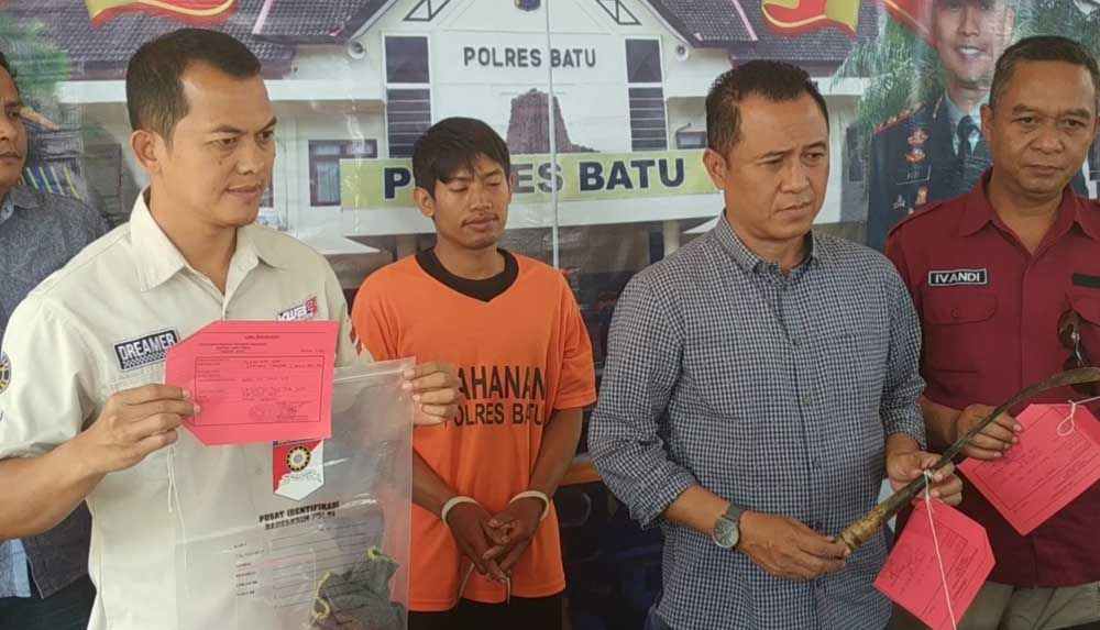 Polisi Tetapkan Pria Pembakar Hutan di Coban Putri Jadi Tersangka