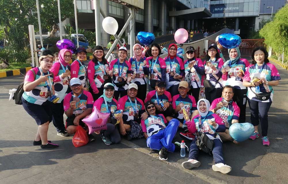 Alumni SMAN 5 angkatan 81 di Surabaya Marathon