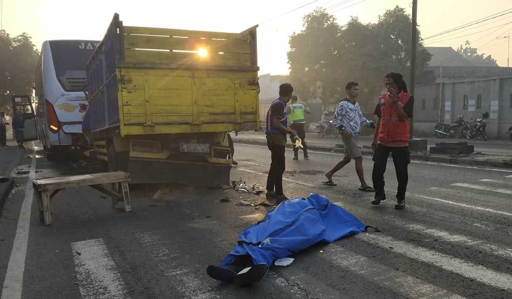 Kecelakaan beruntun di Mojokerto