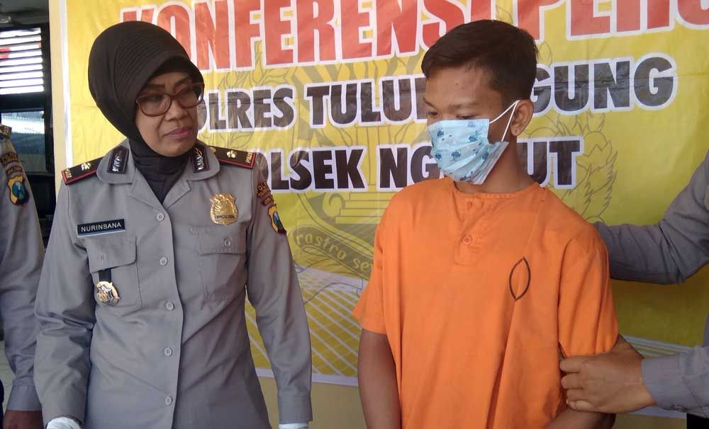 Pelaku jambret diamankan di Polsek Ngunut