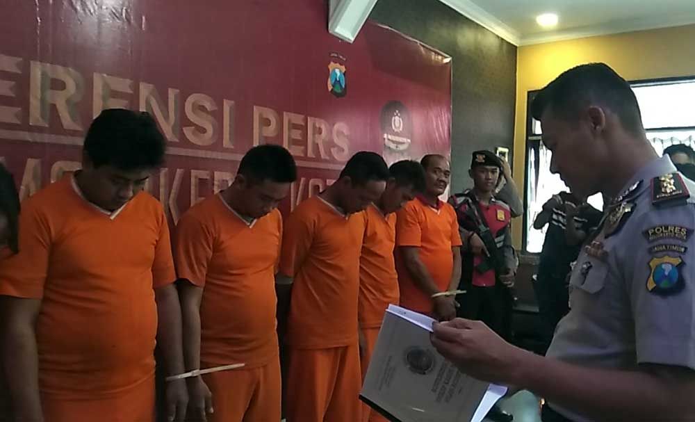7 tersangka sabu ditangkap Polresta Mojokerto