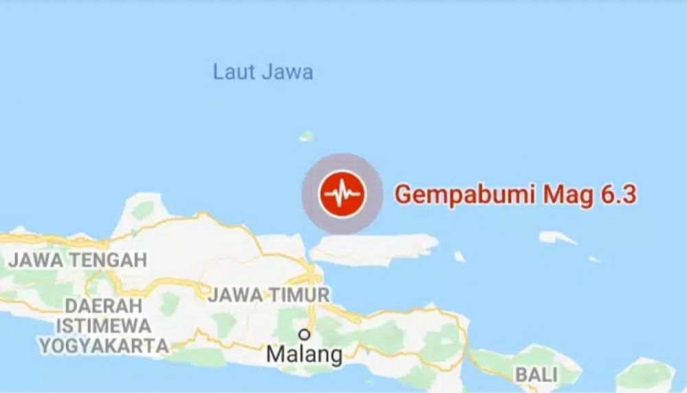Gempa di laut Bangkalan, Madura