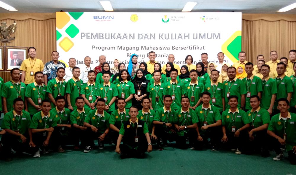 Program Magang Mahasiswa Bersertifikat (PMMB) yang diselenggarakan PT Petrokimia Gresik (Foto-foto: Sahlul Fahmi/jatimnow.com)