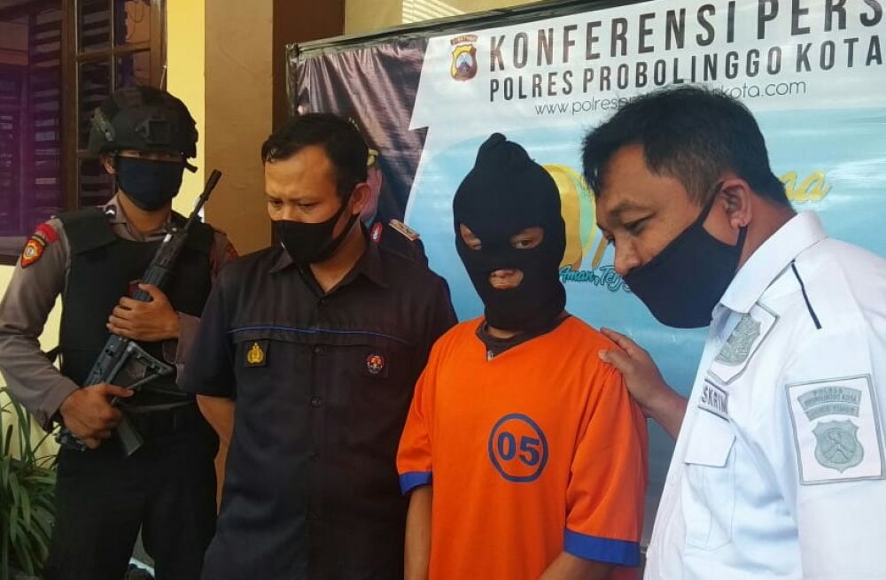 Pencuri hp milik ustaz diamankan Polres Probolinggo Kota