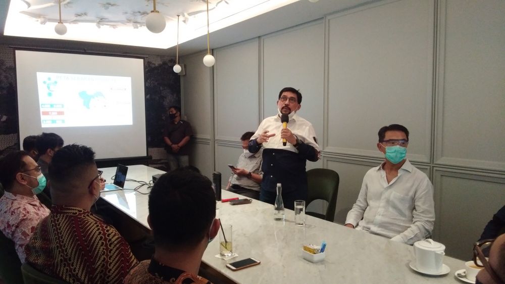 Para pengusaha di Surabaya bertemu dengan Irjen Pol (Purn) Machfud Arifin