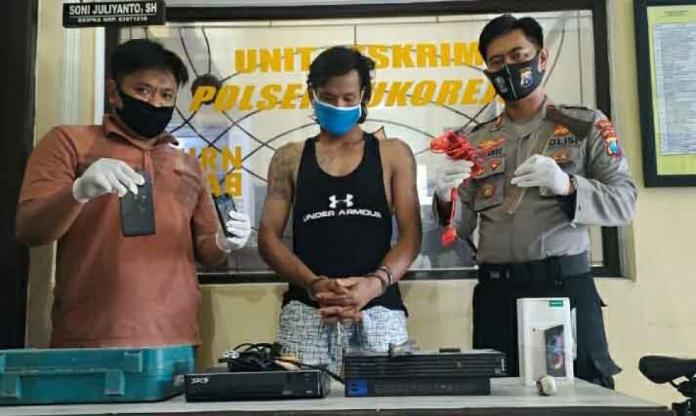 Pelaku ditangkap Polsek Sukorejo