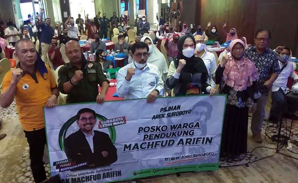 Calon Wali Kota Machfud Arifin silaturahmi dengan komunitas Wong Kito Galo