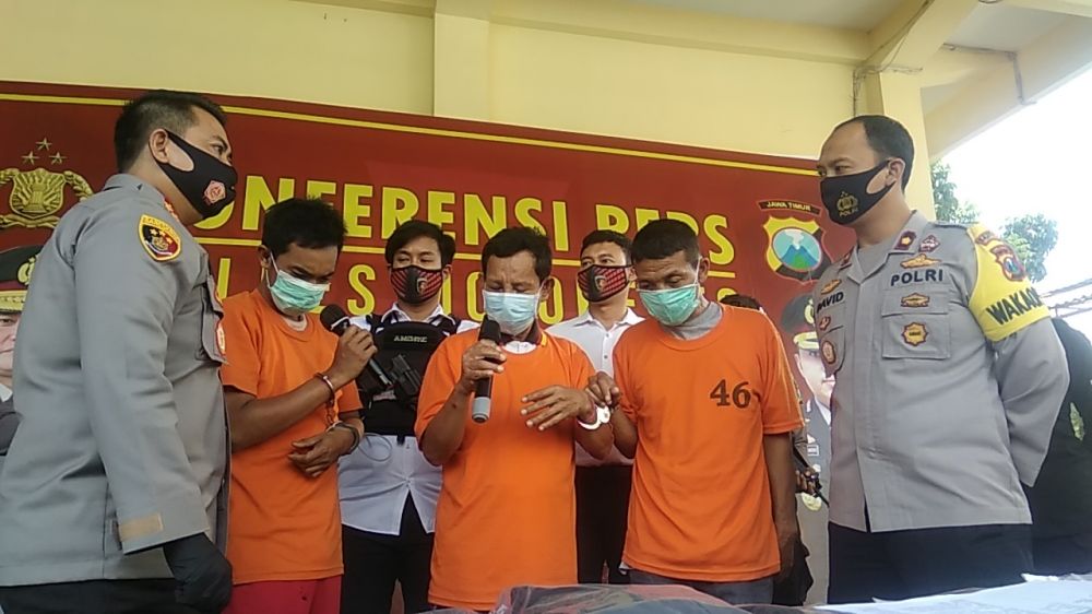 Polres Mojokerto menangkap komplotan bandit pecah kaca mobil