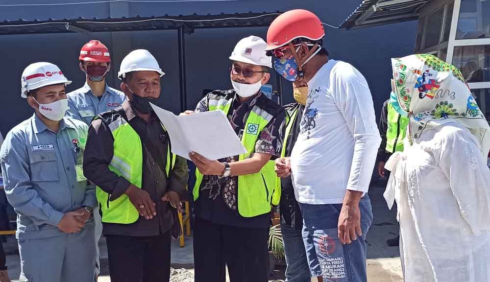 Bupati Ipong tinjau pembangunan Pasar legi Ponorogo