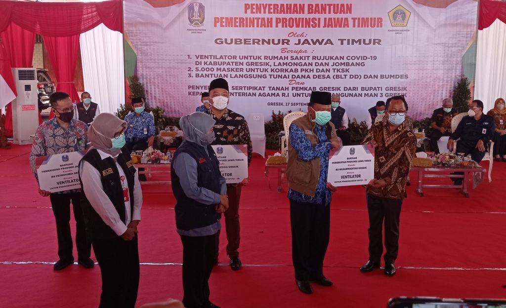 17 Rumah Sakit di Gresik, Lamongan, Jombang Dapat Bantuan Ventilator
