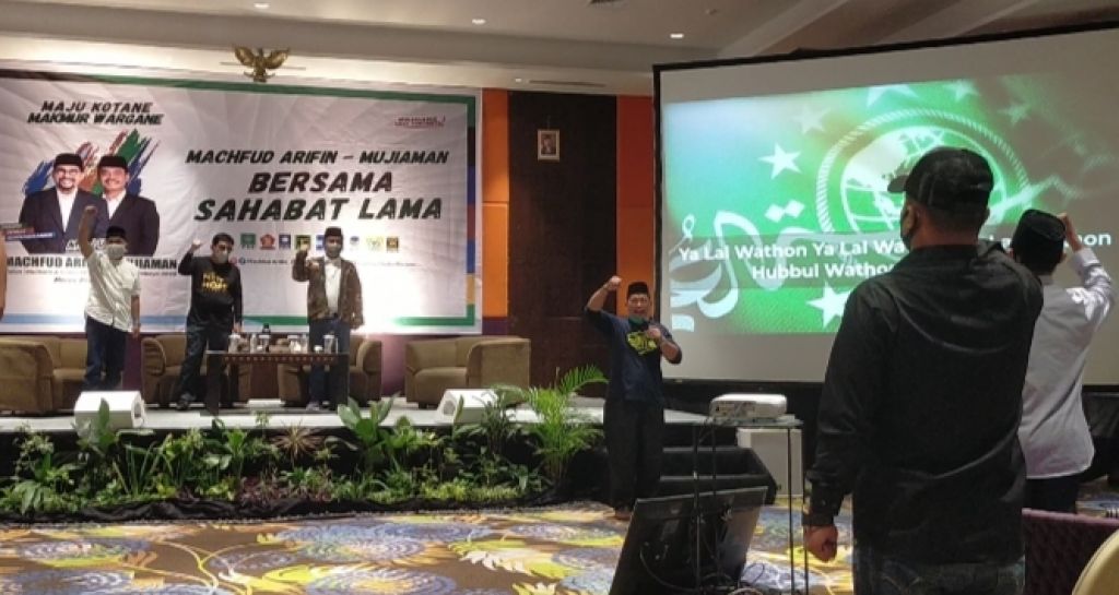 Deklarasi dukungan untuk Machfud Arifin-Mujiaman Sukirno dari Nahdliyin di Surabaya