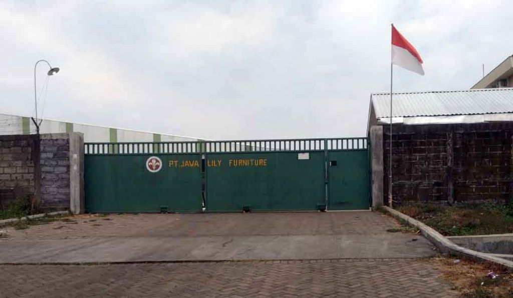 Pabrik PT Jawa Lily Furniture tutup sementara
