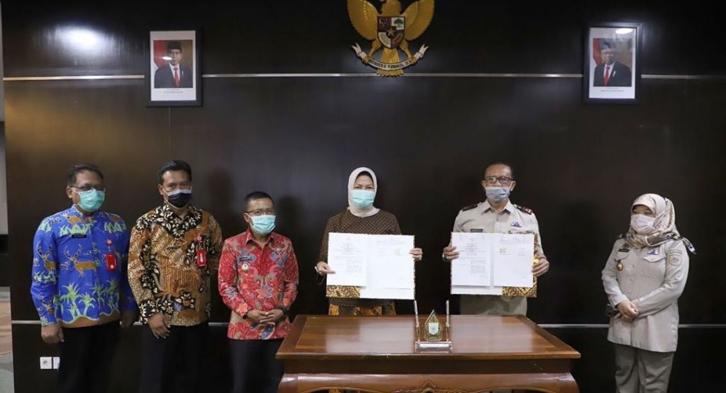 Penandatanganan MOU di Balai Kota Among Tani