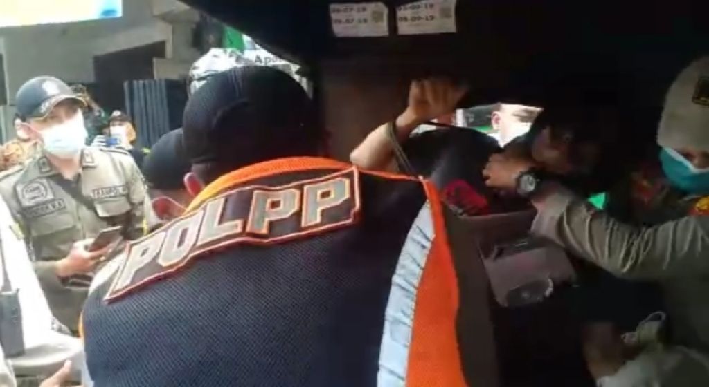 Tangkapan layar video penindakan yang diterima Subandi dari tim gabungan