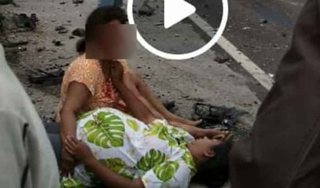 Foto korban kecelakaan yang beredar di media sosial