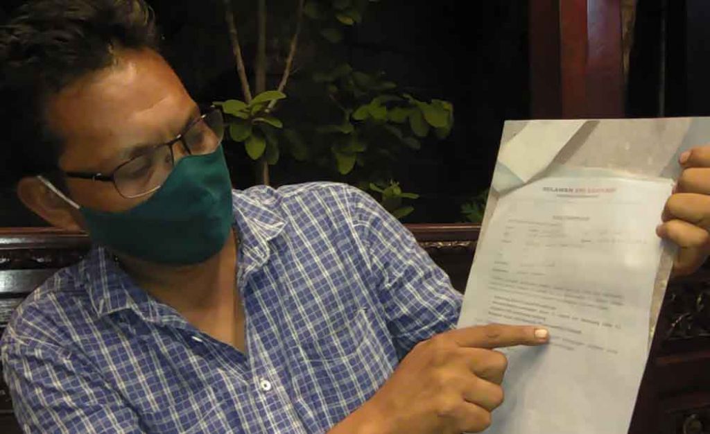 Surat pernyataan Relawan Eri Cahyadi