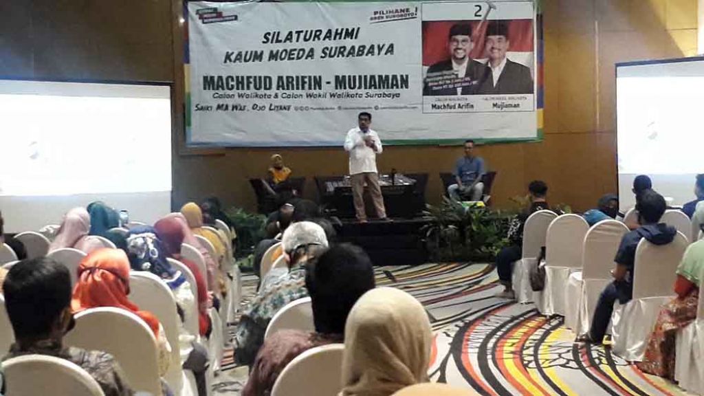 Kegiatan silaturahmi kaum muda dengan Machfud Arifin