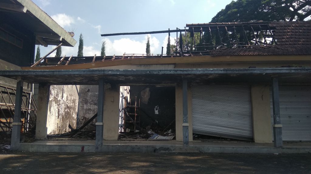 Bagian depan gedung kesenian Kota Batu (Foto-foto: Galih Rakasiwi/jatimnow.com)