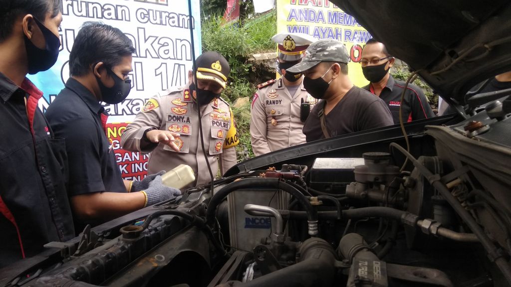 Ini Langkah Polisi Cegah Laka di Jalur Wisata Cangar-Pacet Mojokerto