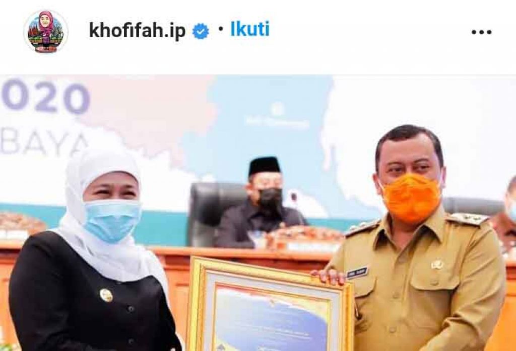 Tangkapan layar Instagram @khofifah.ip