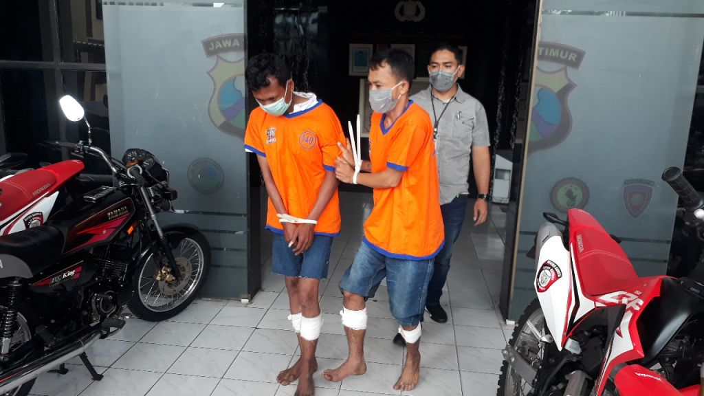 Dua Pembunuh Tukang Ojek di Surabaya Ditembak, Satu Buron